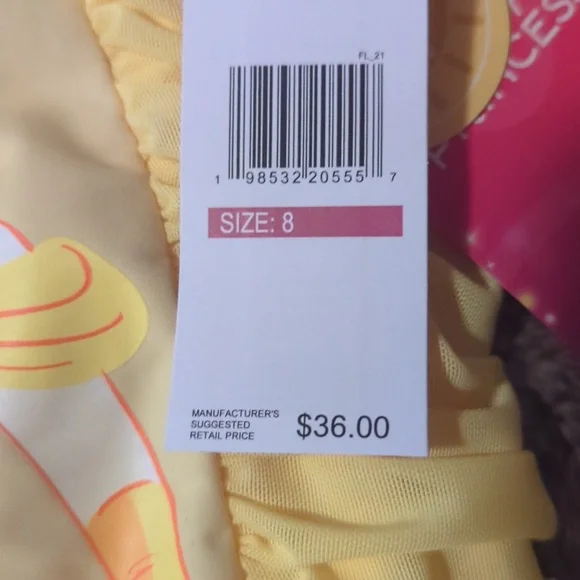 Disney Princess Belle Kids Swimsuit 8 - Picture 9 of 9